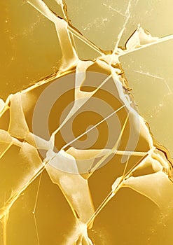 Abstract yellow ice background