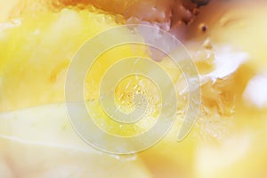 Abstract yellow ice background