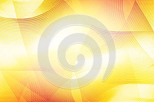 Abstract yellow line curves background.