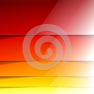 Abstract yellow, orange and red rectangle shapes