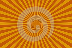 Abstract yellow and orange sun rays vector