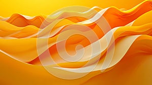 Abstract Yellow and Orange Waves Background