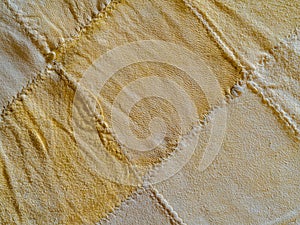 Abstract yellow soft leathe Chamois texture background