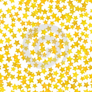 Abstract yellow star background. Vector illustration