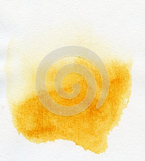 Abstract yellow watercolor background