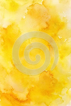 Abstract yellow watercolor background texture photo