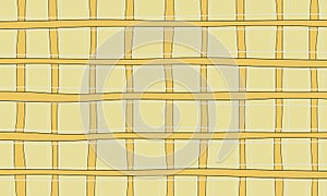 Abstract yellow, white and black lines pattern in seamless style