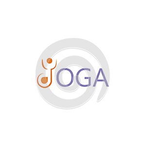 Abstract yoga logo design, Physical Fitness logo icon, green gradient color, company vector design