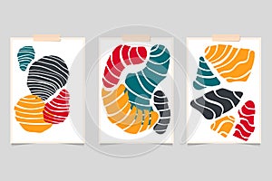 Abstract zebra design art elements