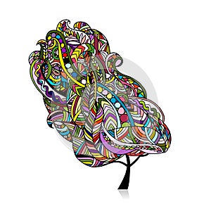 Abstract zenart tree for your design