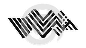 Abstract Zigzag Chevron Pattern Dynamic Vector, vector design Generative AI