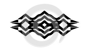 Abstract Zigzag Geometric Line Pattern Modern Design, vector design Generative AI