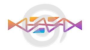 Abstract Zigzag Lines Geometric Pattern Vector, vector design Generative AI