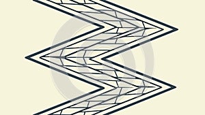 Abstract Zigzag Lines Pattern - Dynamic Geometric Design, vector design Generative AI