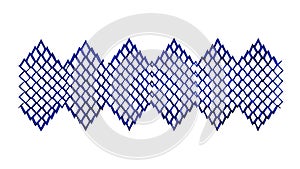 Abstract Zigzag Mesh Pattern Decorative Background, vector design Generative AI