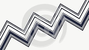Abstract Zigzag Pattern Border or Frame, vector design Generative AI