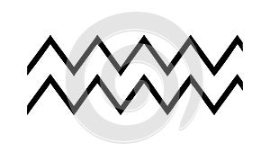 Abstract Zigzag Pattern Geometric Wavy Lines Texture Vector, vector design Generative AI