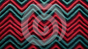 abstract zigzag pattern in red, blue and green colors