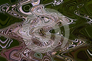 Abstract zigzag, pattern with wave on floral theme. Artistic image processing created by photo of white narcissus flower.