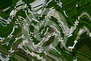 Abstract zigzag, pattern with wave on floral theme. Artistic image processing created by photo of white narcissus flower.