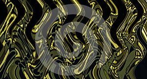 Abstract zigzag pattern with waves in green and yellow tones. Artistic image processing created by Holiday illumination photo phot