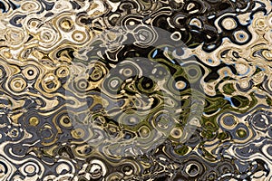 Abstract zigzag pattern with waves on nature theme. Artistic image processing created by photo of sea landscape with rocky