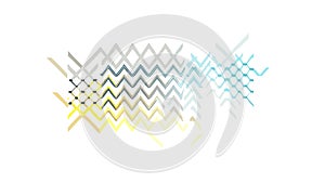 Abstract Zigzag Wave Gradient Pattern, vector design Generative AI