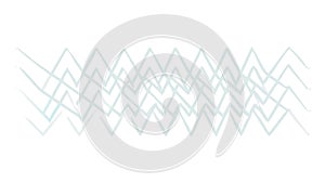 Abstract Zigzag Waves Dynamic Geometric Pattern, vector design Generative AI