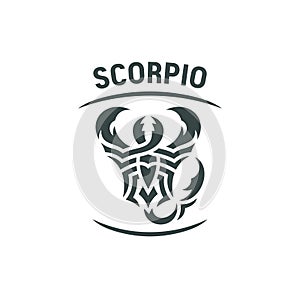 Abstract zodiac sign Scorpio.