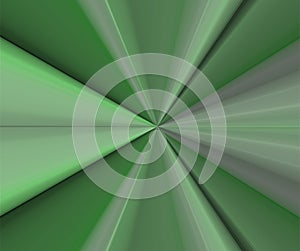 Green abstract explosion background from radial stripes photo