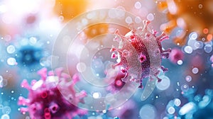 Abstracted Reality: Microstock Contributor\'s Virus Particle Creations