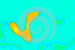 Abstraction on background of color blue