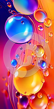 Abstraction with bright drops and smooth forms