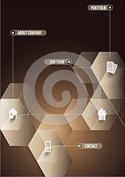 The abstraction cubic informative background for companies