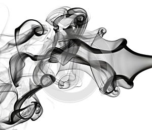 Abstraction: white smoke pattern on white