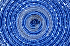 Abstracts background network circle texture