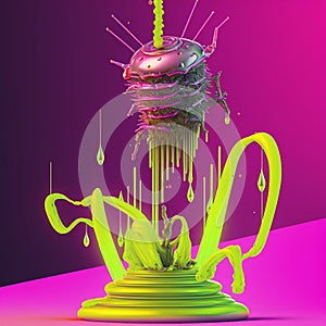 Abstrak objek in colour background