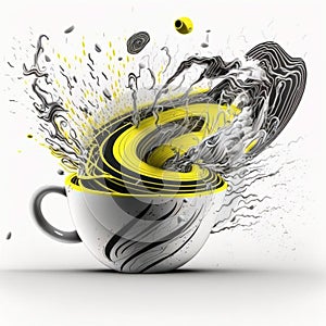 Abstrak objek in colour background