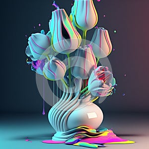 Abstrak objek in colour background