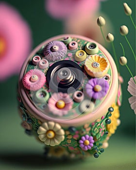 Abstrak objek in colour background