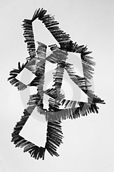 Abstrakt black and white photo