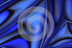 Abstrakter Hintergrund mit schÃÂ¶nen Formen in Blau und Material Eigenschaften.generative ai photo