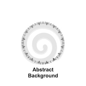 Abstrarct round background, hand drawn