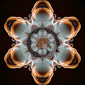 Abstratic Energetic Flower Futuristic