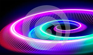 abstrcat refraction neon shiny light