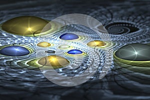 Abstrct Digital Art. Technologies of fractal graphics.