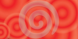 Abtract background red circle duplicated on the red color illustration background