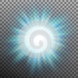 Abtract blue energy with a burst background. EPS 10 vector