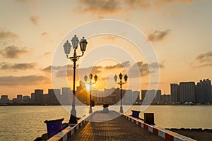 Abu Dhabi corniche, breakwater