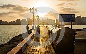 Abu Dhabi corniche, breakwater